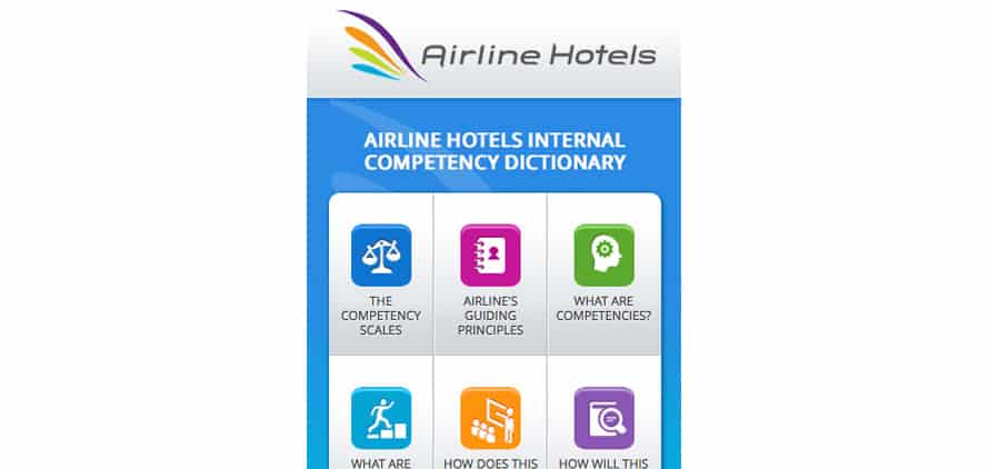 Airline Hotels Competency Dictionary Goes Mobile