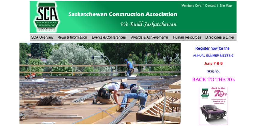 SCA Online: We Build Saskatchewan