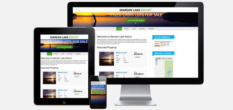 Marean Lake Resort | Responsive Website Design