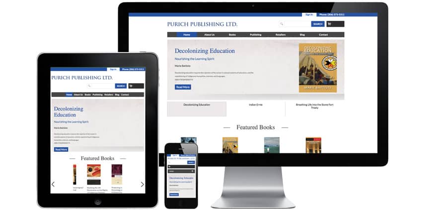 Purich Publishing | Ecommerce Web Design