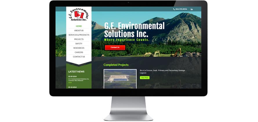 G. E. Environmental Solutions Inc. | Website Project