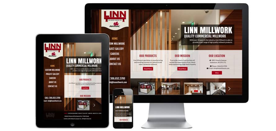 Linn Millwork | Responsive Website Project
