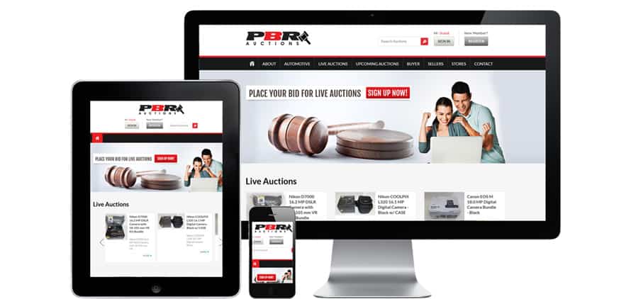 PBR Auctions | Responsive Web Design Project
