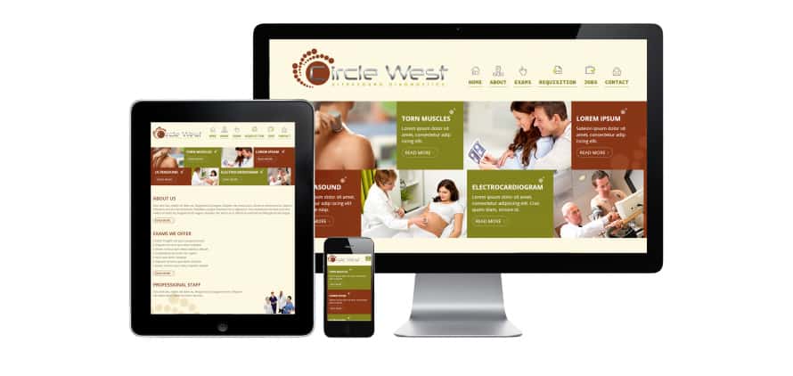 Circle West Ultrasound | Responsive Web Design Project