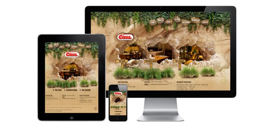 The Cave Restaurant goes responsive!
