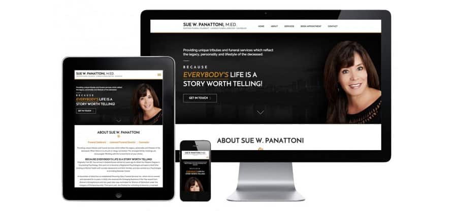Celebrating new website launch for Funeral Celebrant Sue Panattoni
