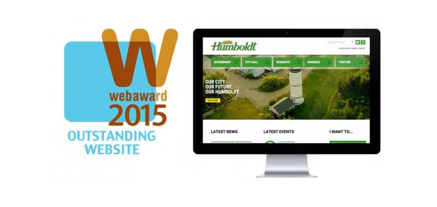 City of Humboldt website wins WebAward Competition in the Government sector