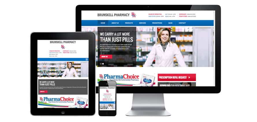 Responsive Website Redesign for Brunskill Pharmacy