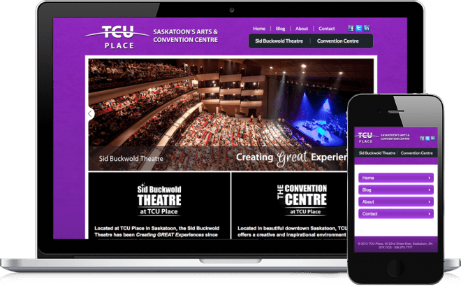 Displaying the 'before' screenshot of the old TCU Place website that 2 Web Designed in 2013.